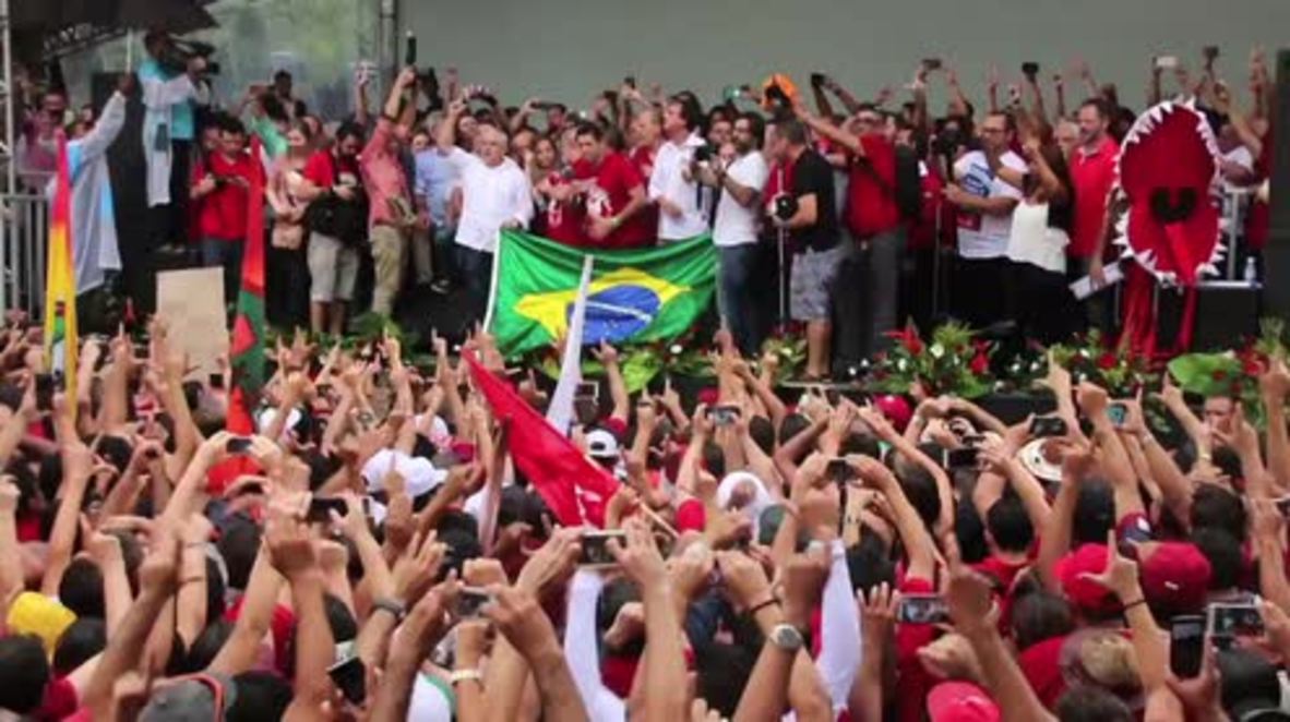 Brazil: Lula addresses thousands at pro-Dilma Rousseff rally