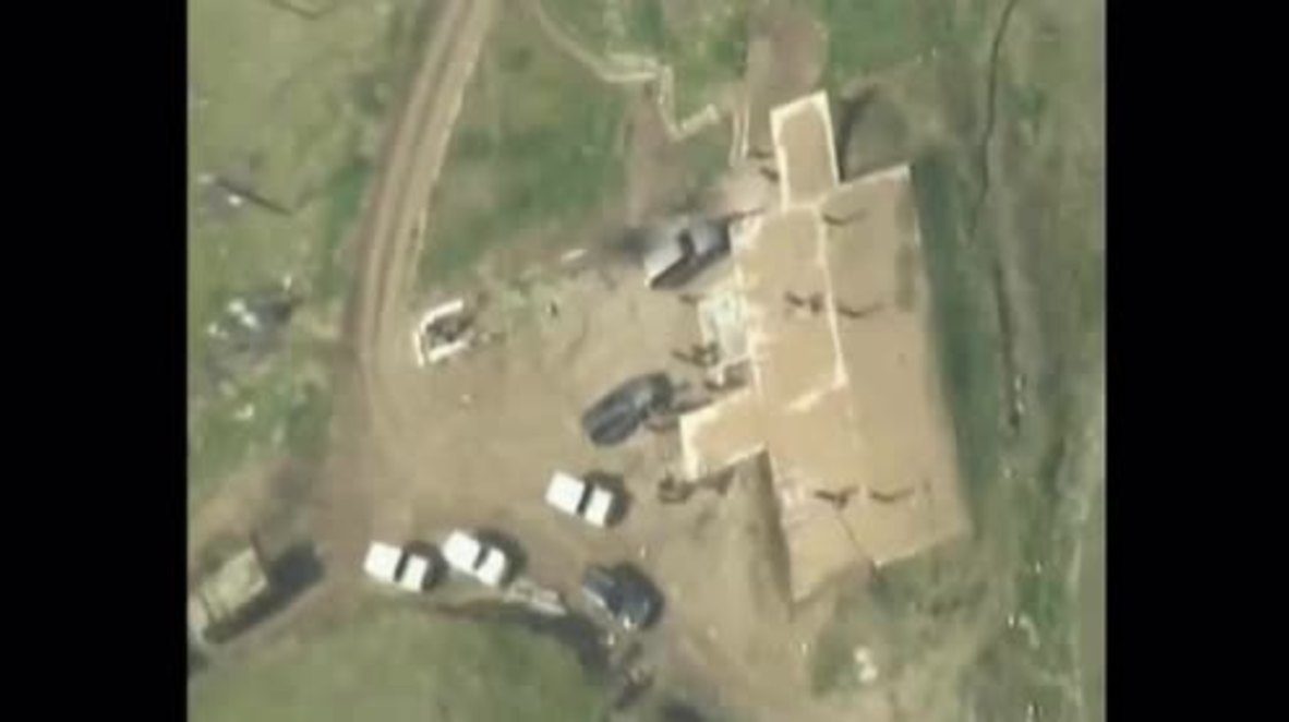 Nagorno-Karabakh: Baku releases footage of destruction of separatist command centre