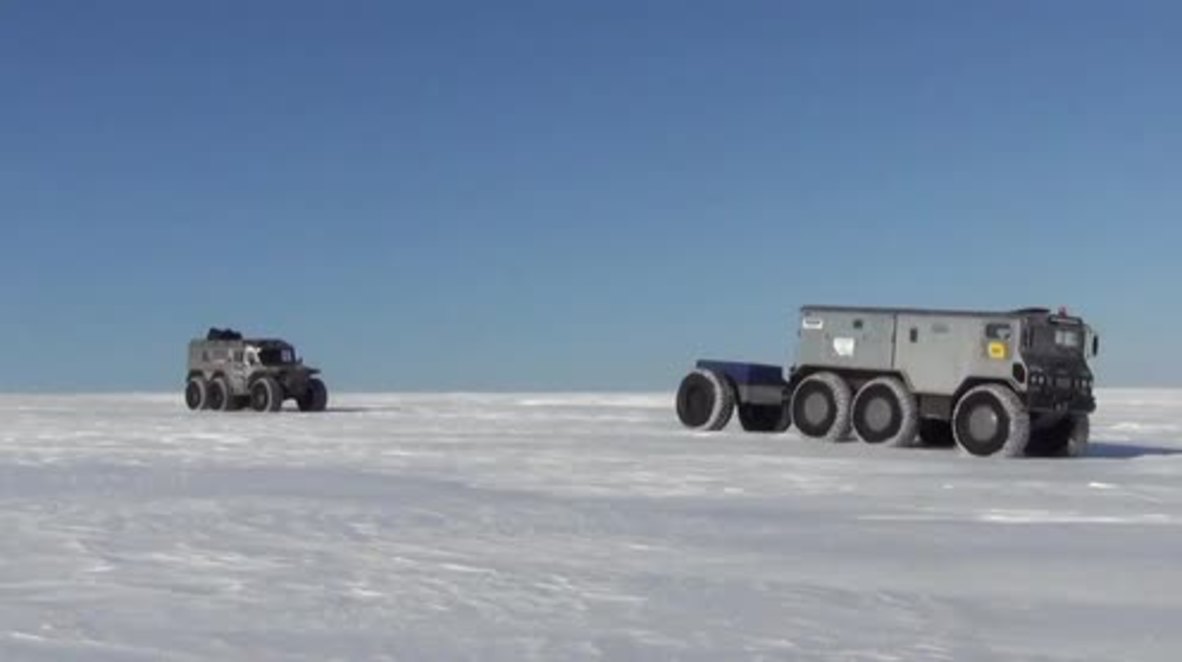 Russia: Vehicle passes first test as team bids to drive to North Pole
