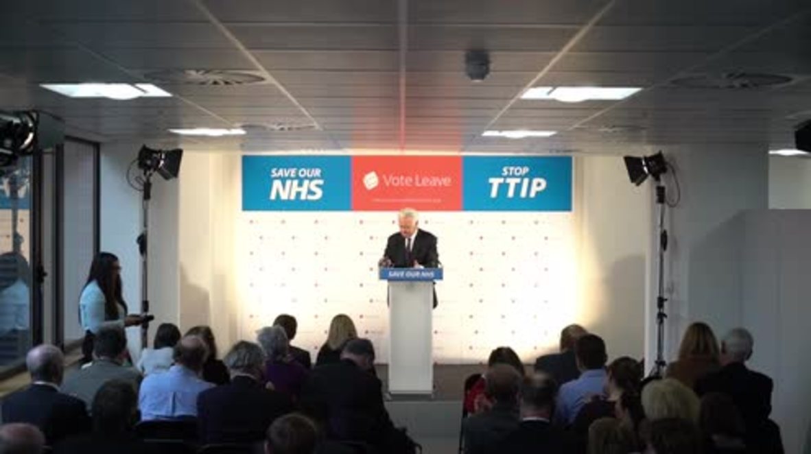 UK: Former FM advocates 'Vote Leave' the EU for future of NHS
