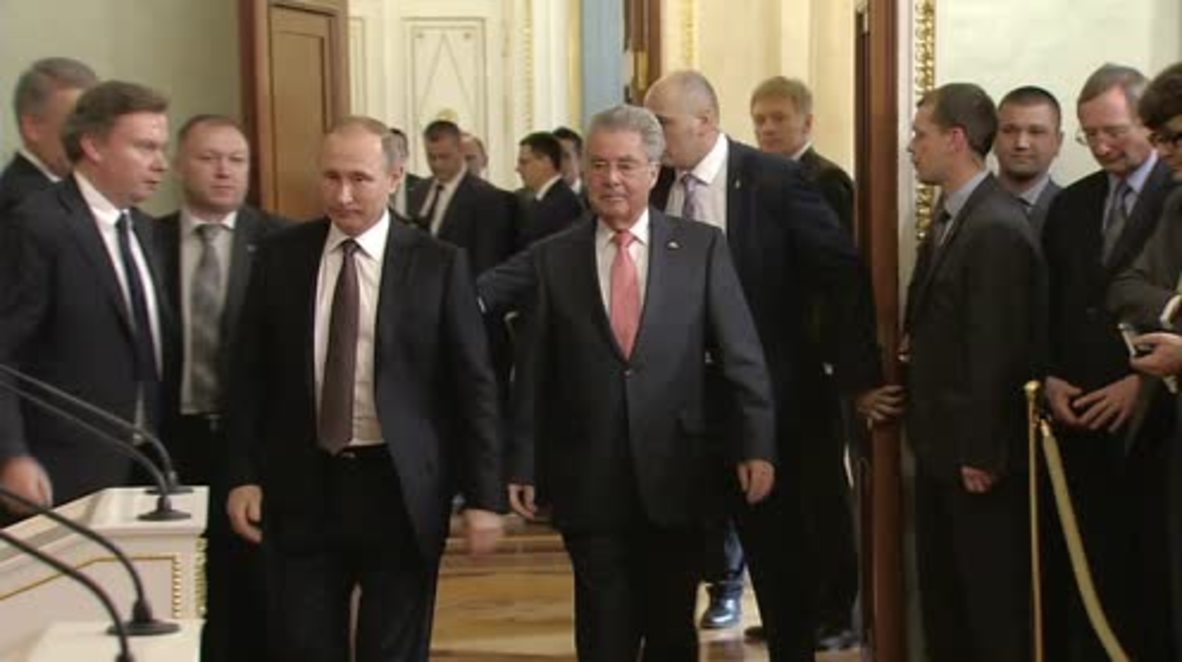 Russia: Putin touts Austria-Russia gas and oil ties after Fischer meeting