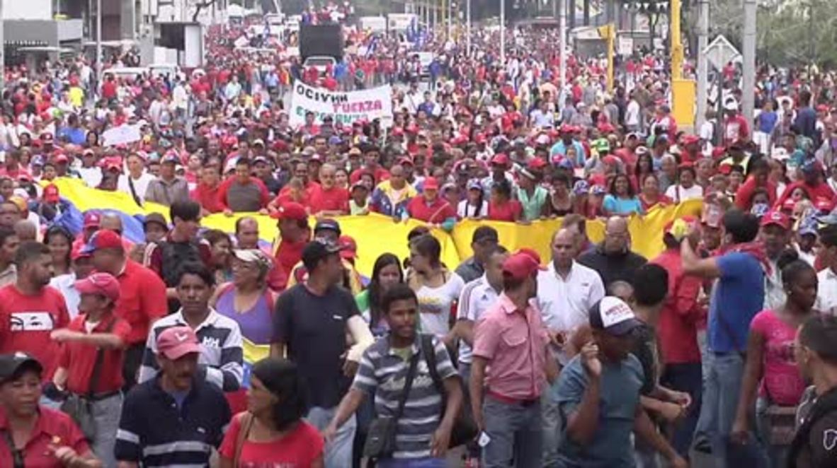 Venezuela: 1000s rally behind Maduro against 'Criminal Amnesty' law