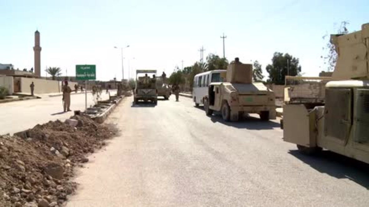 Iraq: Army shows off captured IS weapons in liberated Kubaysah