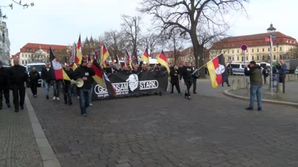 Germany: Nationalist protesters march against refugees in Magdeburg