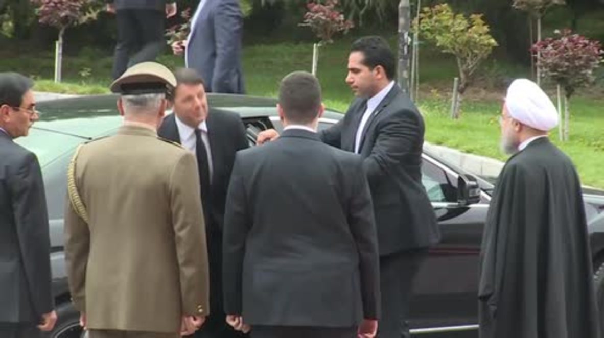 Iran: Rouhani welcomes Renzi, first EU leader to visit since Iran nuclear deal