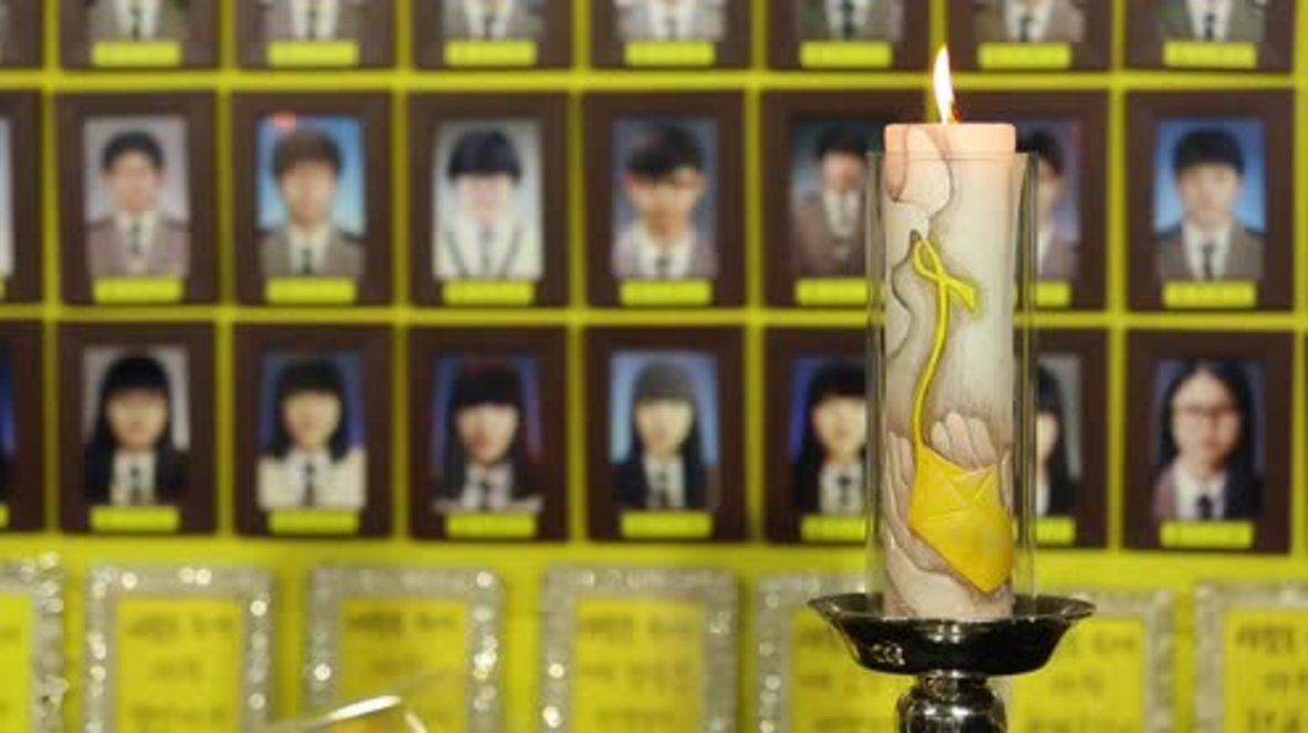 South Korea: Protesters mark anniversary of ferry disaster that killed 304