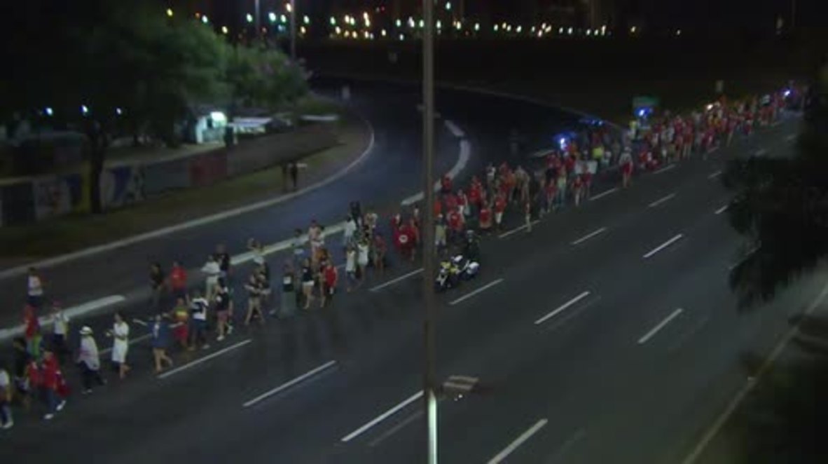 Brazil: Pro-Rousseff protesters rally in Brasilia ahead of impeachment vote