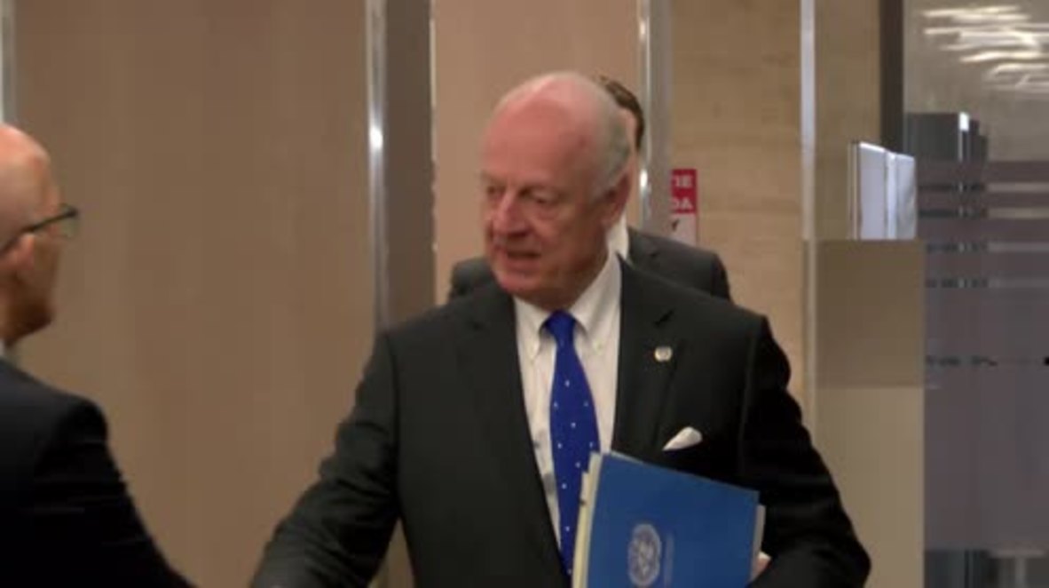 Switzerland: Jaafari discusses Syrian peace process with UN envoy de Mistura