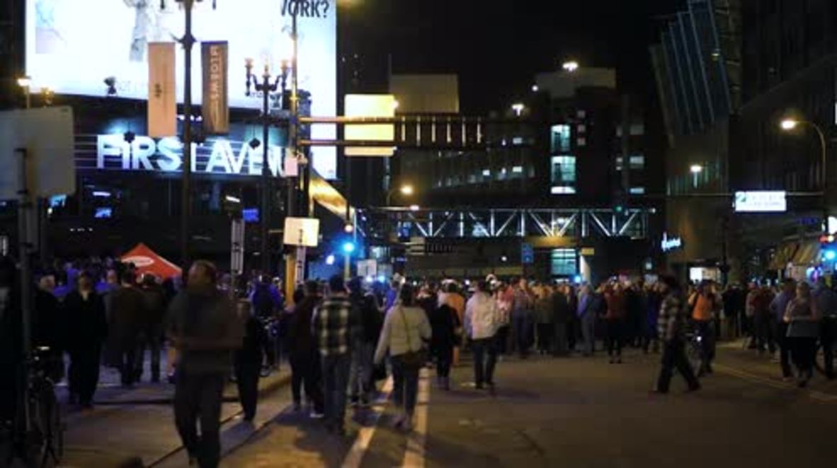 USA: Prince fans pay tribute to the Purple One outside historic First Avenue club