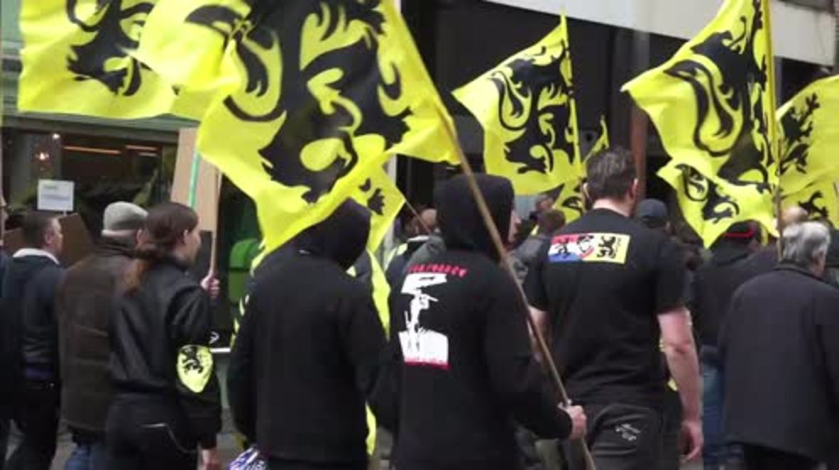 Belgium: PEGIDA supporters clash with police in Antwerp