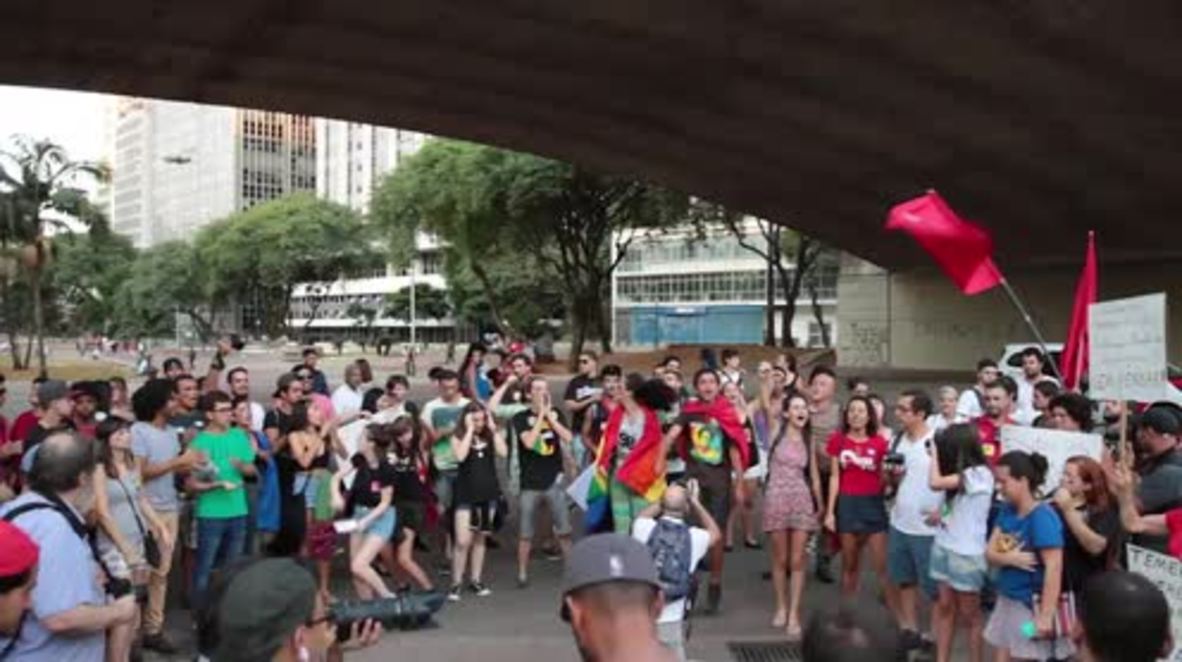 Brazil: Rousseff supporters rally against impeachment in Sao Paulo