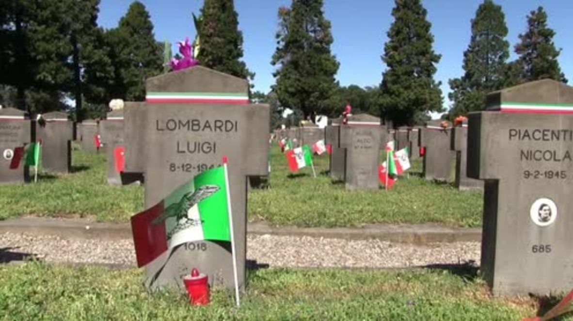 Italy: Activists remember Mussolini's fallen soldiers on Liberation Day