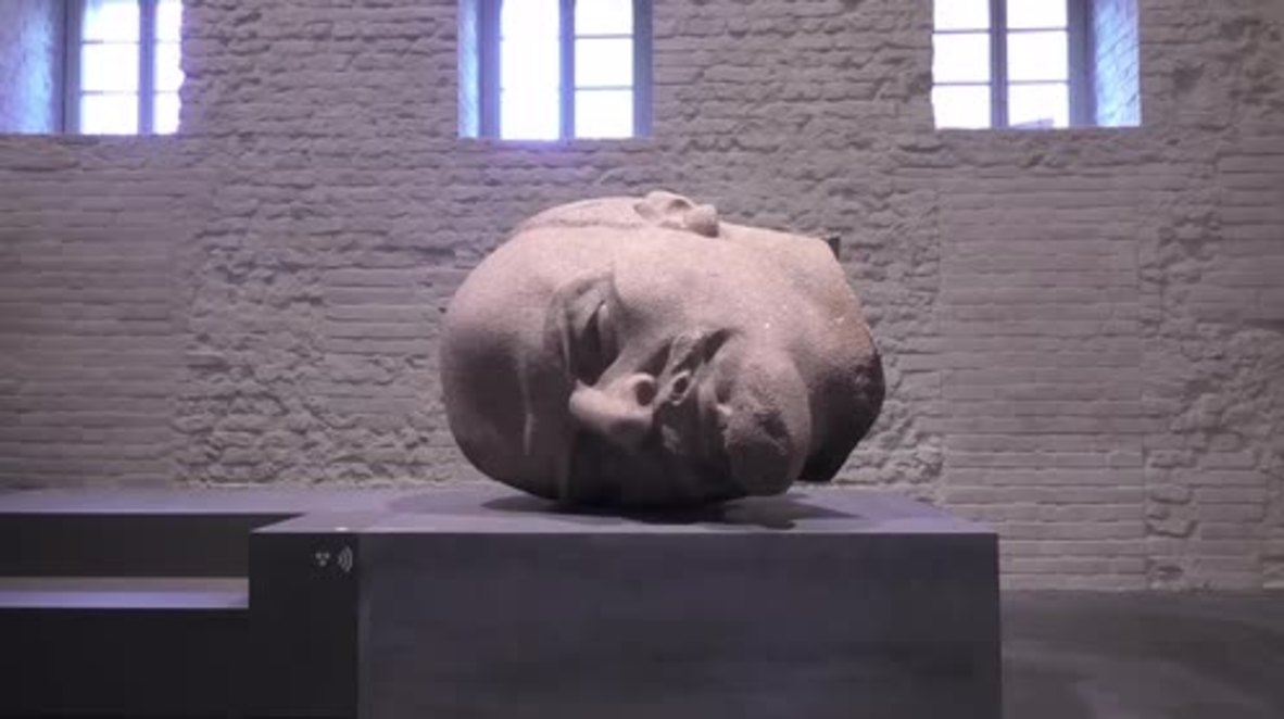 Germany: Historic Lenin head statue from GDR on display at Spandau Museum