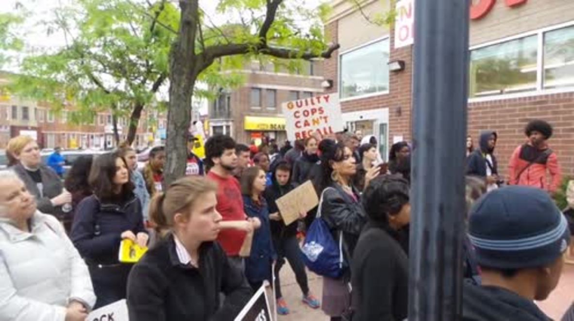 USA: Freddie Gray protesters denounce police shooting of 13 y/o in Baltimore