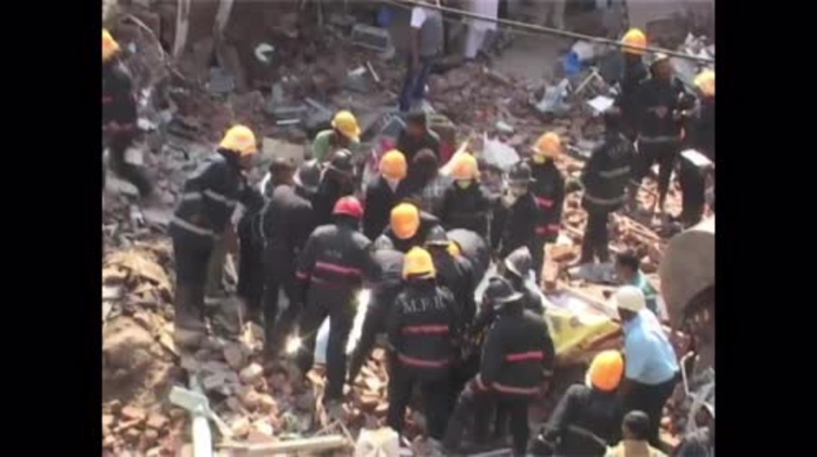 India: Six killed after building collapses in Mumbai