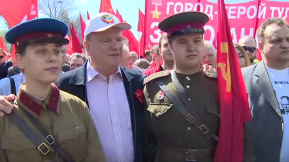 Russia: Communist Party rallies in Moscow for International Workers' Day