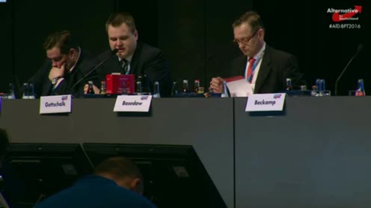 Germany: AfD adopts anti-Islam manifesto at Stuttgart party congress