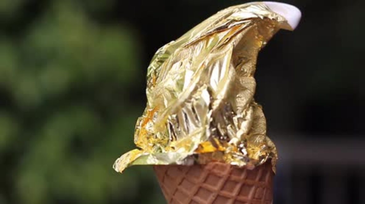 Japan: Forget Magnums, this gold-leaf ICE CREAM is the real thing