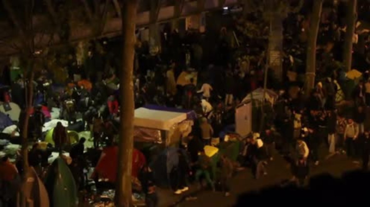 France: Mass brawl erupts at refugee camp under Paris metro station