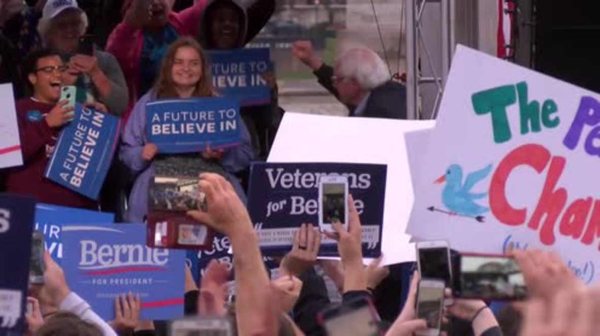 USA: Sanders rallies in Louisville ahead of Kentucky primary