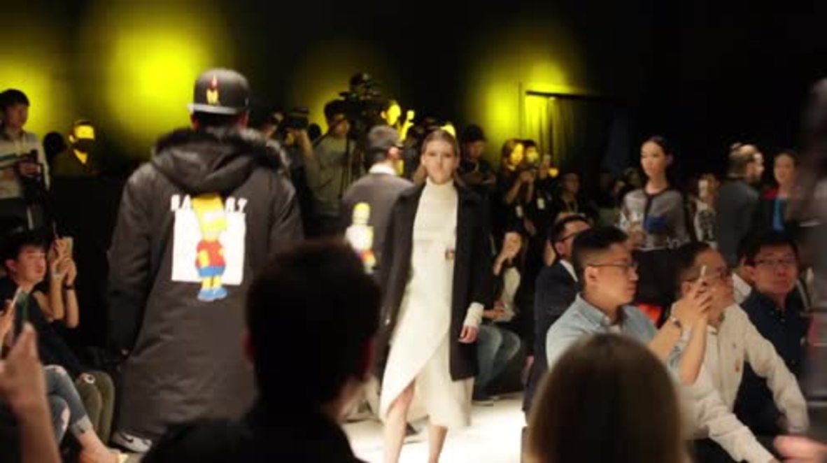 China: Fashion show marks opening of world's first Simpsons store
