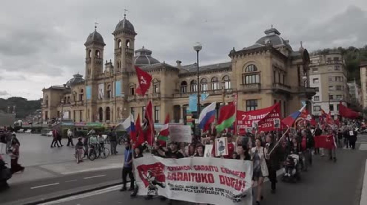 Spain: Russian expats commemorate Victory Day 2016 in San Sebastian
