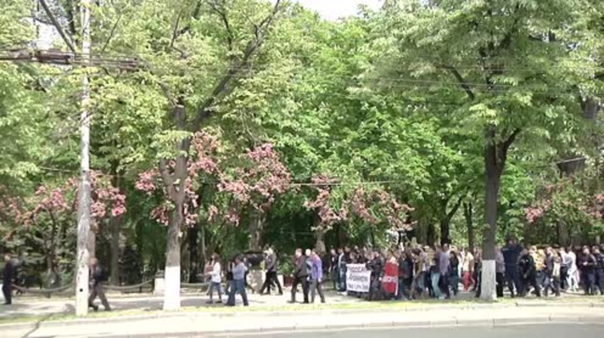 Moldova: Chisinau march decries display of US and NATO military vehicles