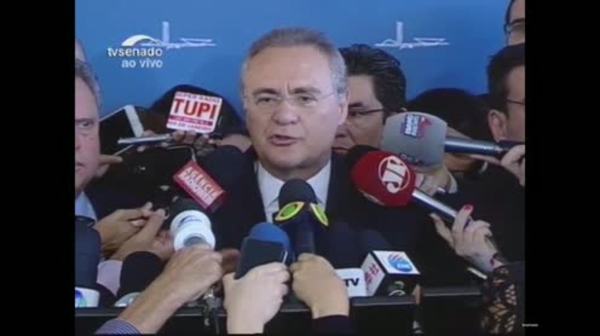 Brazil: Toothgate! Suspicious 'white object' falls from Senate president's mouth