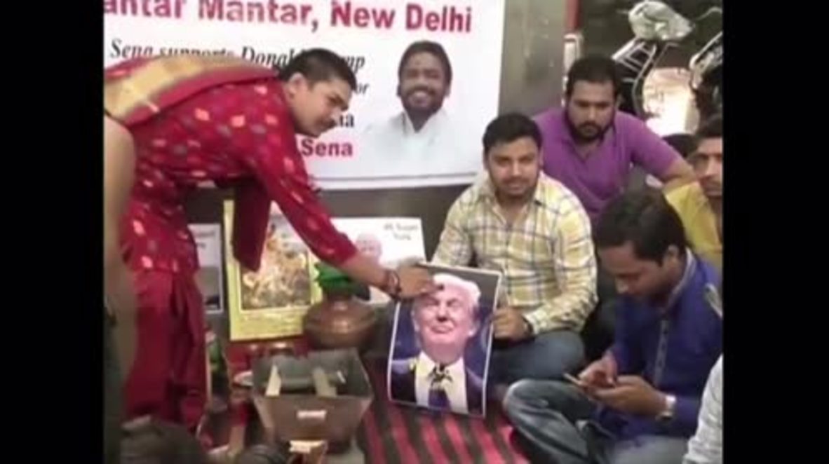 India: Hindu group invokes the gods to help Donald Trump