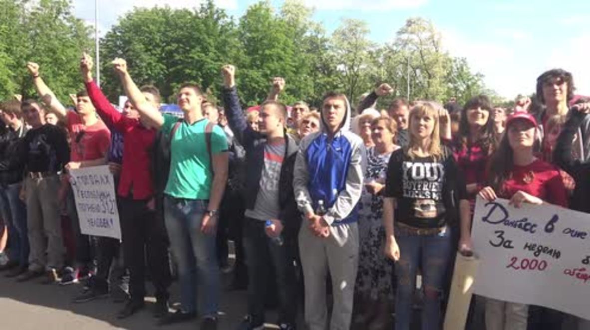 Ukraine: Suggestion of armed OSCE mission causes mass protest in Donetsk