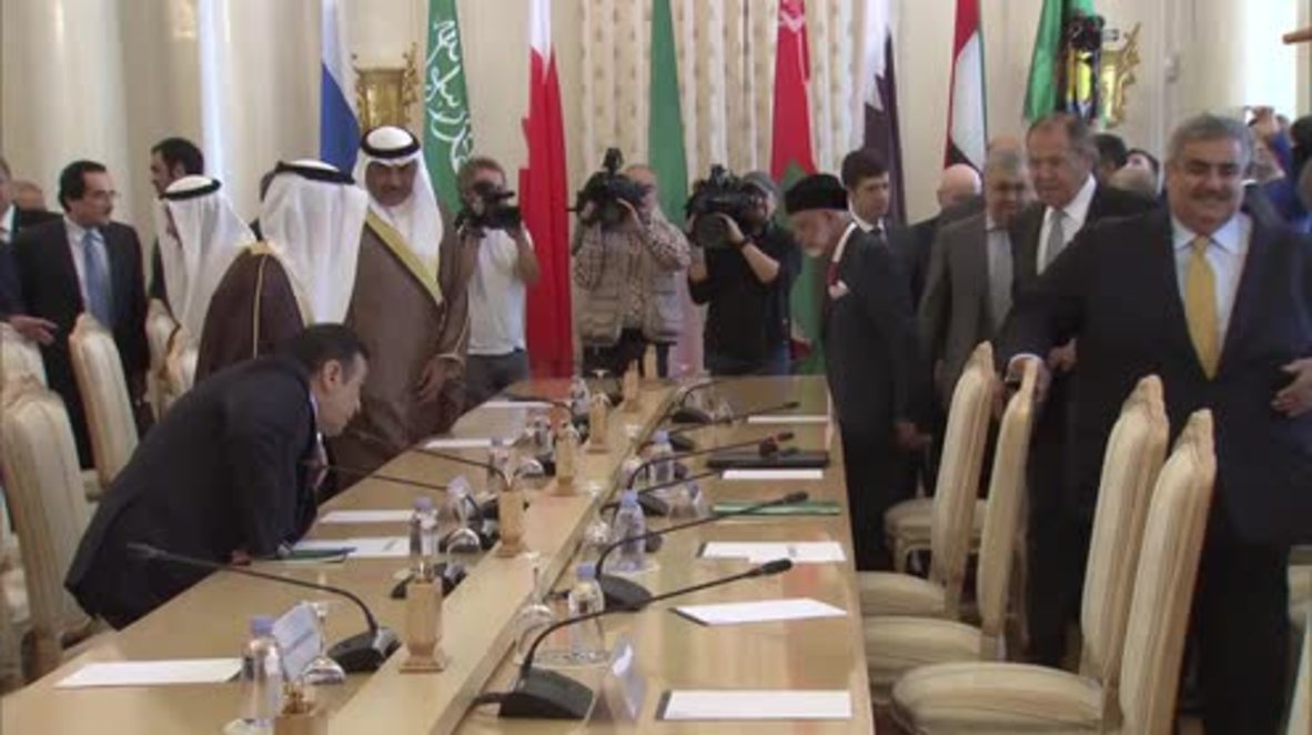 Russia: Lavrov hosts Gulf States' FMs for talks on Syria, security and economy