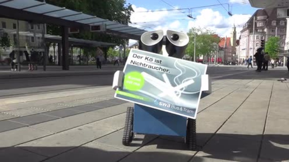 Germany: Will 'Wall-E' help rid central Augsburg of smokers?