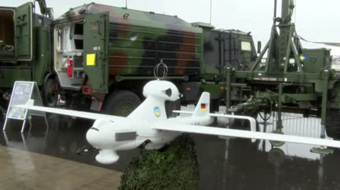 Germany: Army showcase latest military drone at Berlin air show
