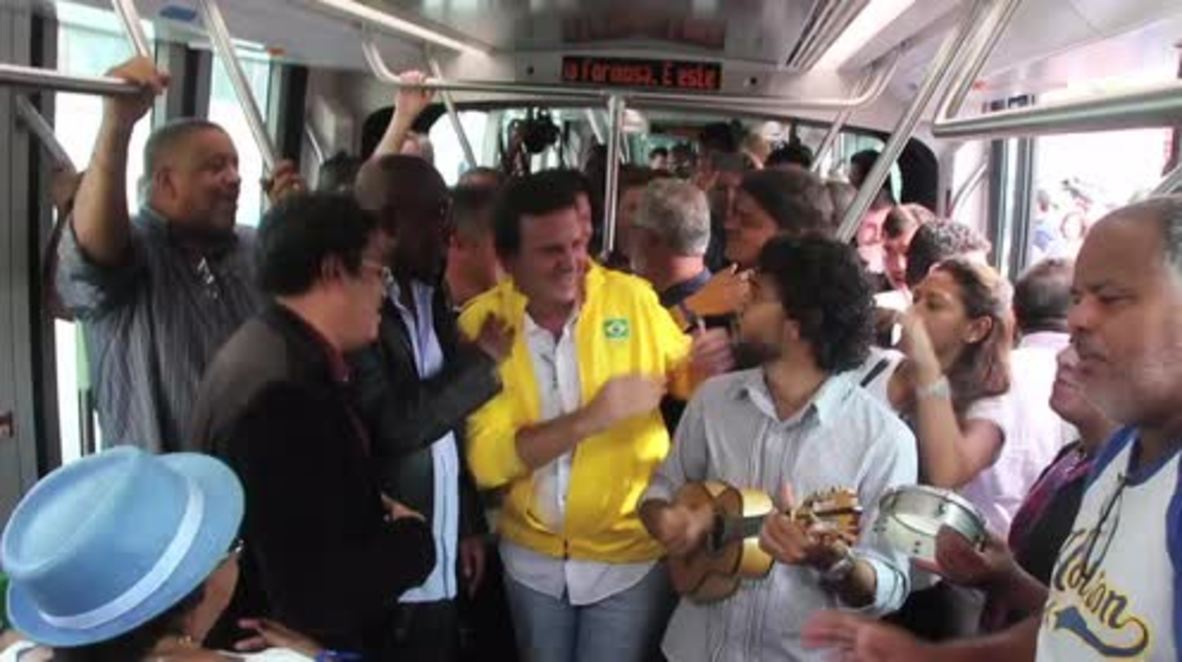 Brazil: Rio's mayor inaugurates first Olympic tram
