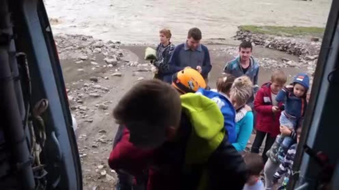 Russia: EMERCOM evacuates over 120 people as floods hit Sochi