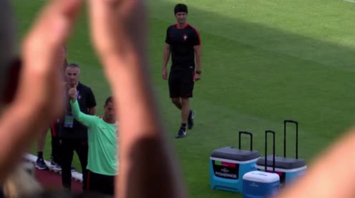France: Ronaldo leads Portuguese training session ahead of Euro 2016