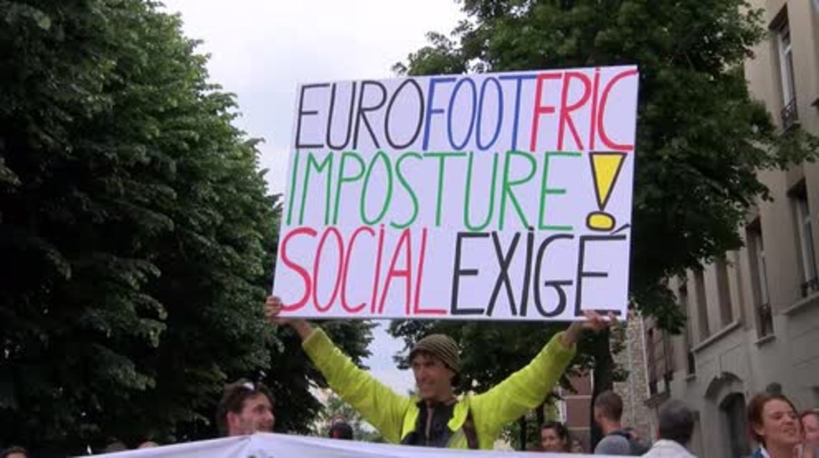 France: Protesters rally against Euro 2016 investment