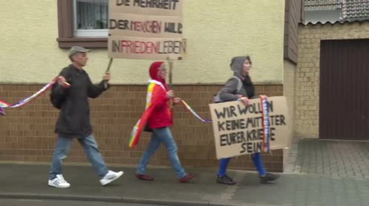 Germany: Hundreds protest US drone operations at Ramstein military base