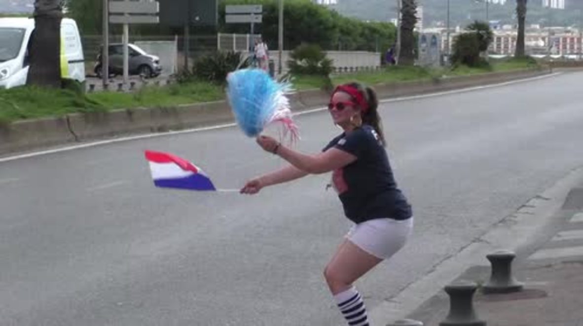 France: Albanian and French fans go wild in Marseille ahead of Euro match