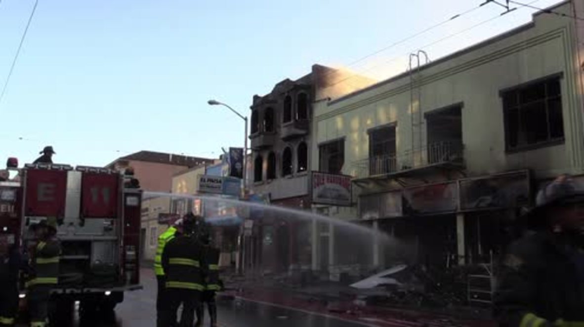 USA: 40 displaced after fire rages in downtown San Francisco