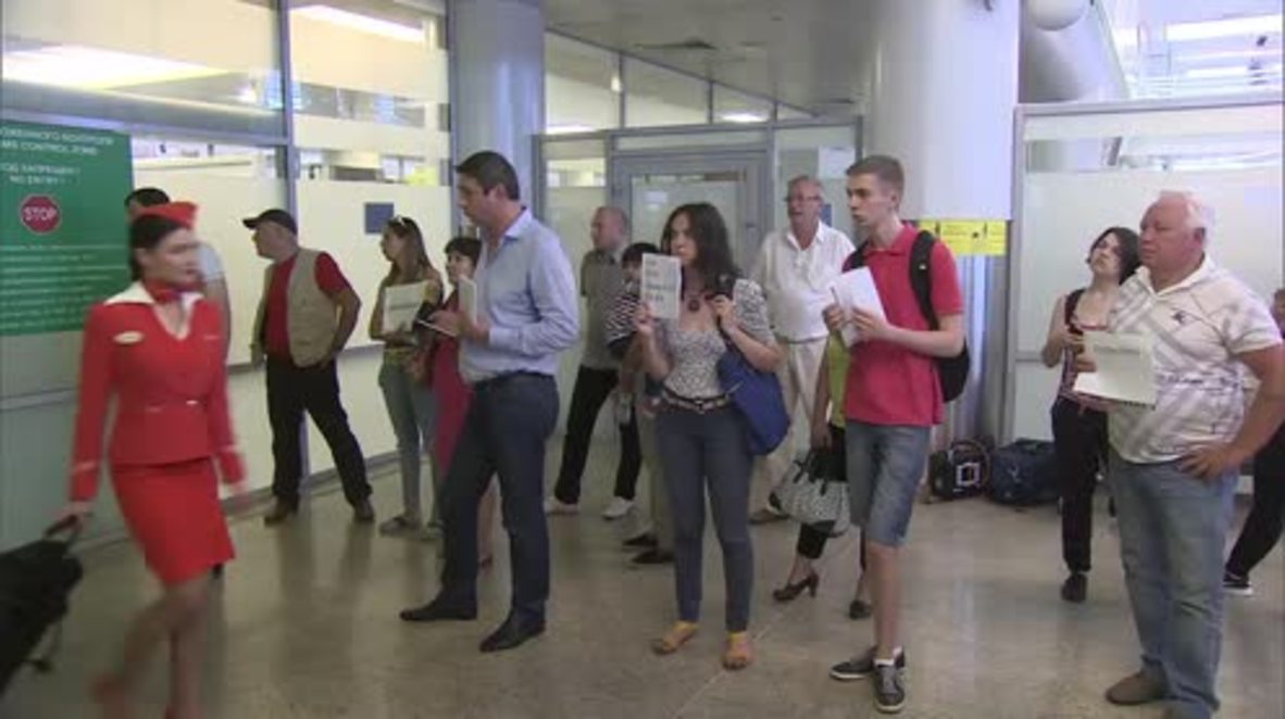 Russia: Russian squad lands in Moscow after crashing out of Euro 2016