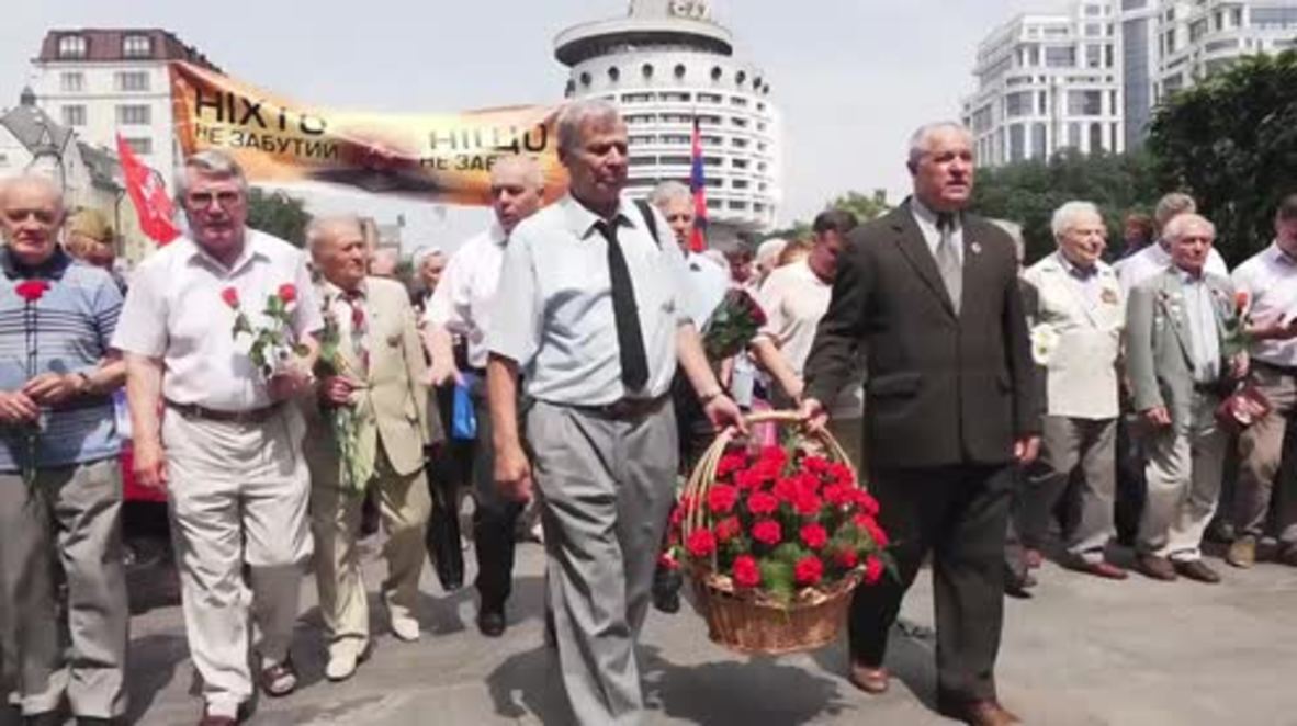 Ukraine: Veterans and Kiev residents commemorate Great Patriotic War