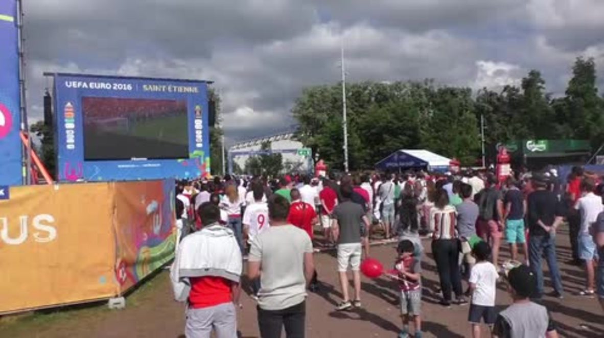France: Polish fans weep tears of joy after beating Switzerland on penalties