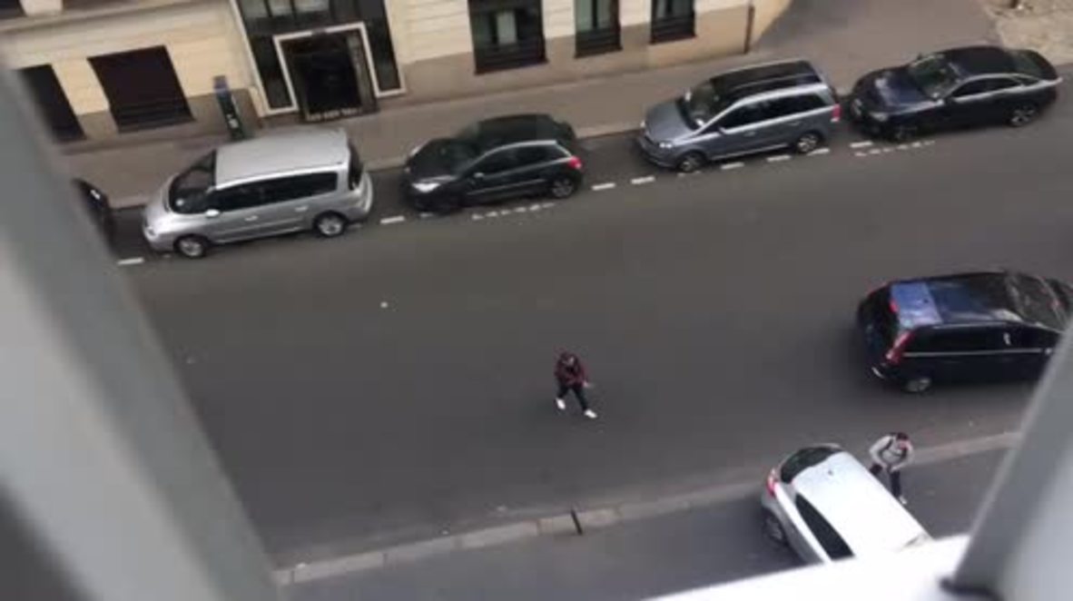 France: Dramatic footage shows Paris police arrest suspect at gunpoint
