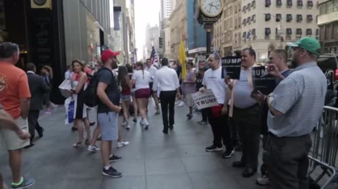 USA: 'The only man who has enough balls to tell it like it is' – vocal Trump supporters hit NYC