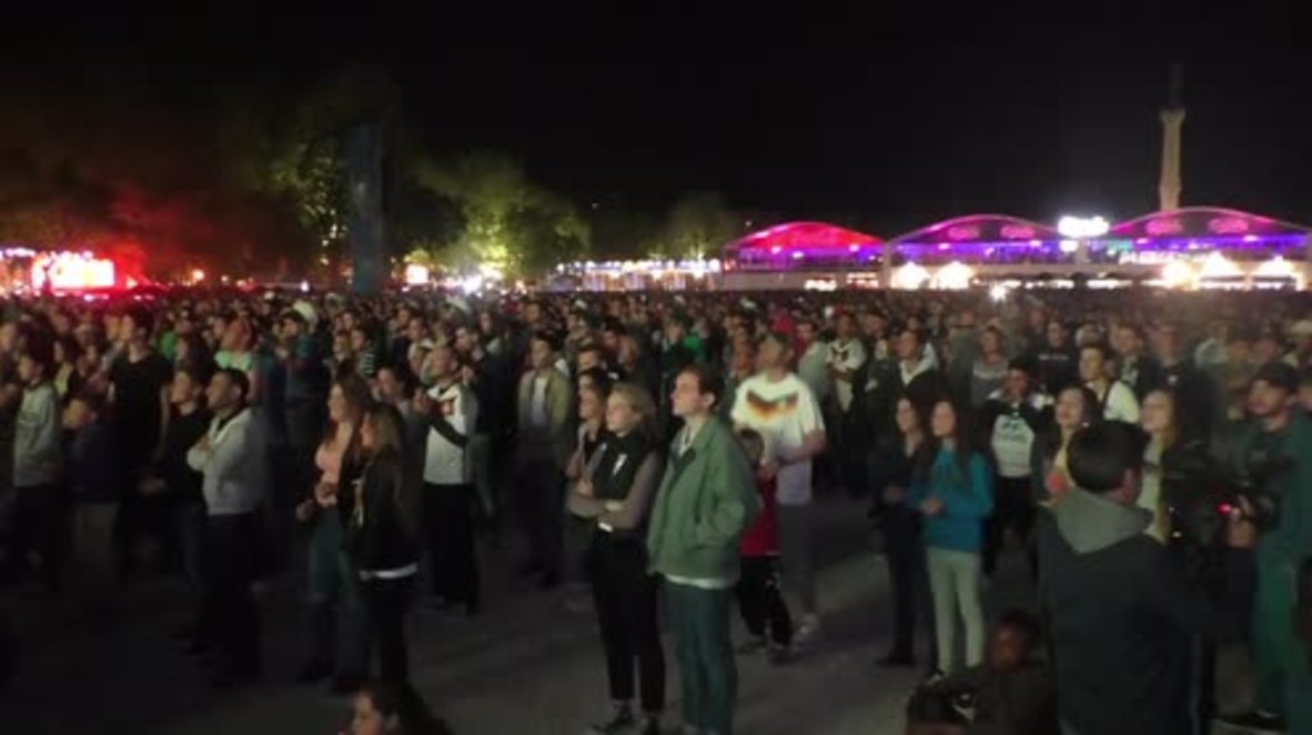 France: Germany fans celebrate 6-5 win over Italy on penalties in Bordeaux