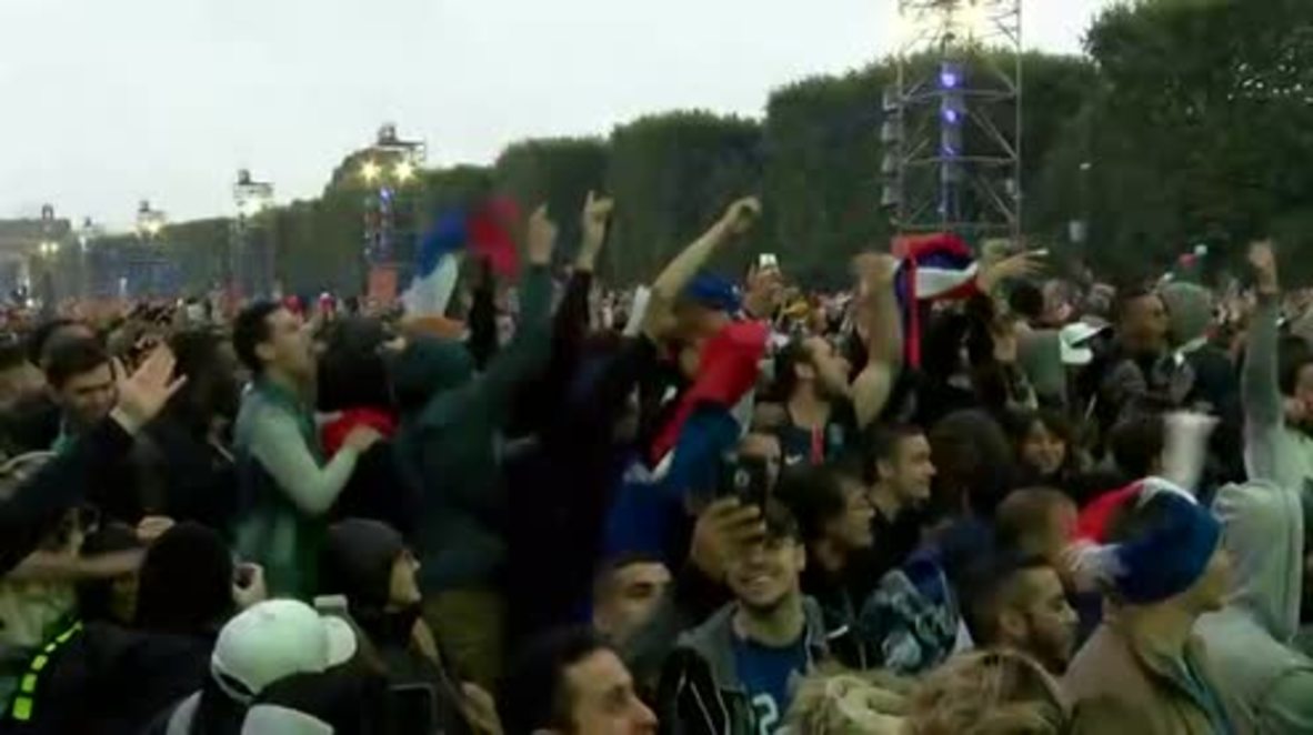 France: Fans celebrate nation's 5-2 thrashing of Iceland in QF - Paris