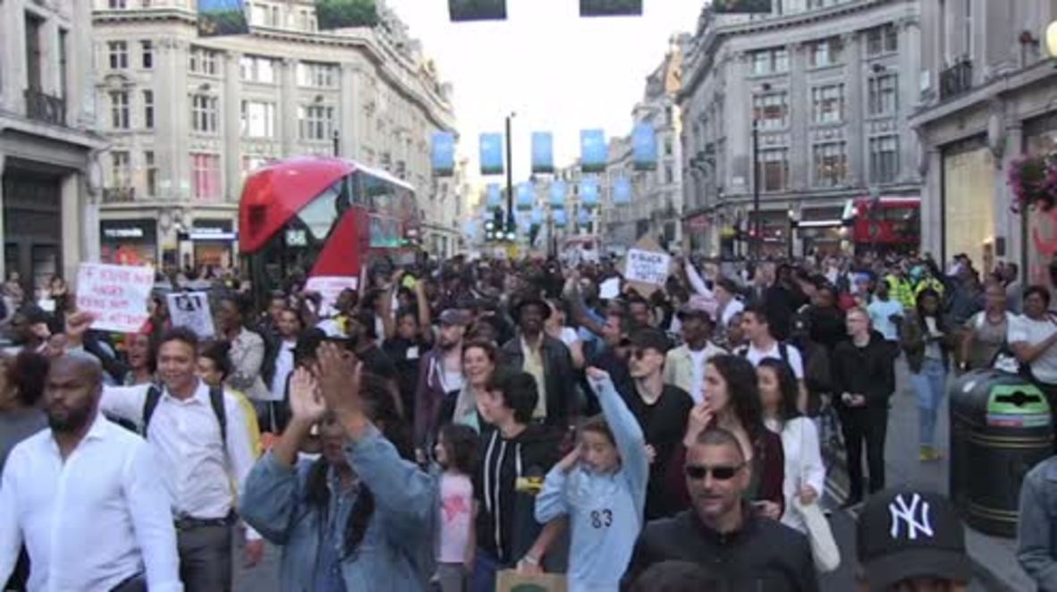 UK: Thousands join Black Lives Matter march in London