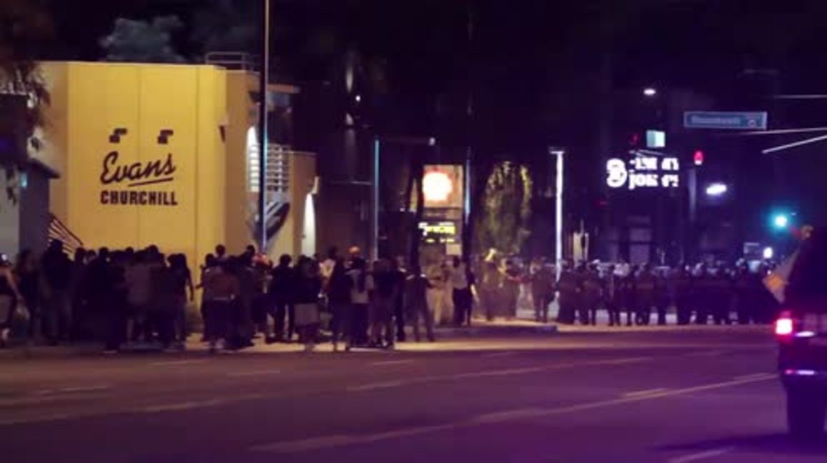USA: Helicopters and tear gas dog anti-police brutality demo in Phoenix