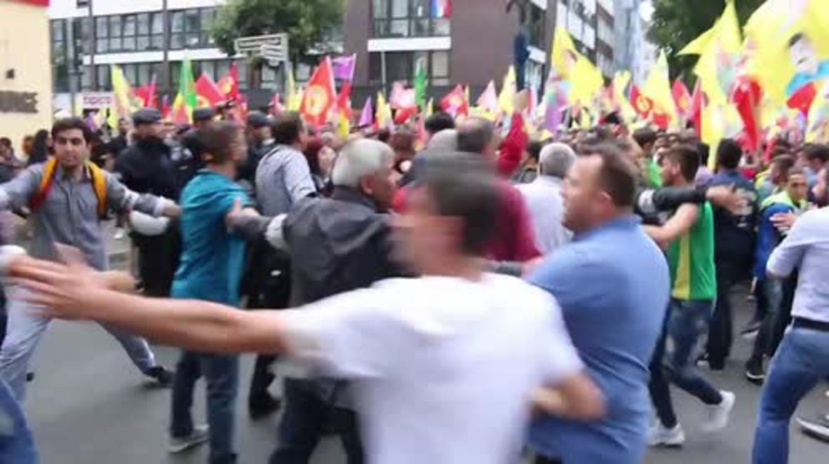 Germany: Clashes erupt during pro-Kurdish protest in Dusseldorf